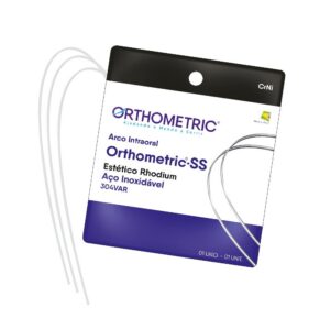 Arco Aço CrNi Estético Rhodium Inferior 19x25 52531519 - Orthometric