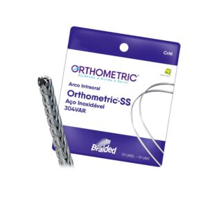 Arco de Aço CrNi Braided Inferior 19x25 52552519 - Orthometric