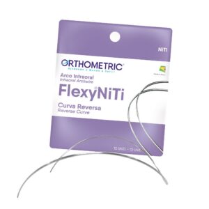 Arco Flexy Niti Curva Reversa Superior 19x25 - Orthometric