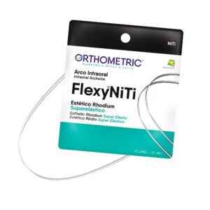 Arco Superelástico Rhodium Flexy NiTi Inferior 19x25 - Orthometric