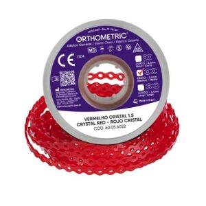 Elástico Bengalinha Vermelho Cristal 60031022 - Orthometric