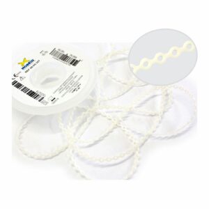 Elástico Corrente Branco Renda Longo 60.05.327 - Morelli