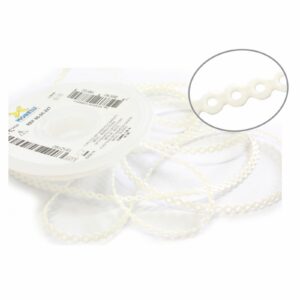 Elástico Corrente Branco Renda Médio 60.05.227 - Morelli
