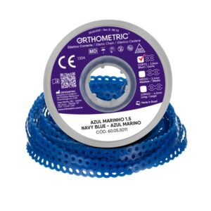 Elástico Corrente Curto Azul Marinho 60055011 - Orthometric