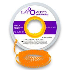 Elástico Corrente Curto Laranja Cristal 60055023 - Orthometric