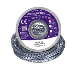 Elástico Corrente Curto Prata 60055018 - Orthometric