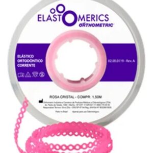 Elástico Corrente Curto Rosa Cristal 60055019 - Orthometric