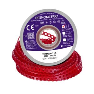 Elástico Corrente Curto Vermelho 60055002 - Orthometric