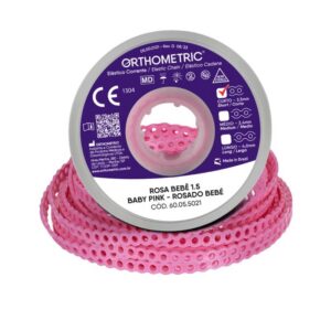 Elástico Corrente Médio Rosa Bebê 60056021 - Orthometric
