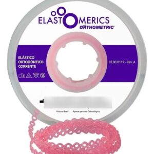 Elástico Corrente Médio Rosa Cristal 60056019 - Orthometric