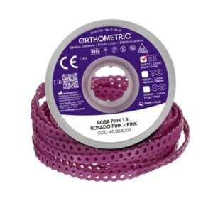 Elástico Corrente Médio Rosa Pink 60056003 - Orthometric
