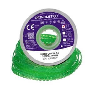 Elástico Corrente Médio Verde Cristal 60056006 - Orthometric