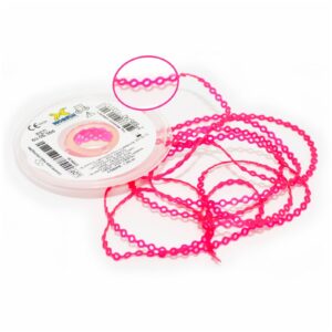 Elástico Corrente PInk Cristal Longo 60.05.355 - Morelli