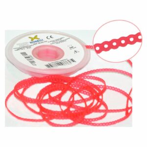Elástico Corrente Vermelho Cristal Curto 60.05.151 - Morelli