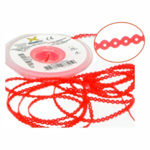 Elástico Corrente Vermelho Cristal Médio 60.05.251 - Morelli