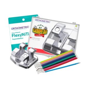 Kit Bráquete de Aço Advanced Series Roth 022 + Arcos + Bengalinha - Orthometric