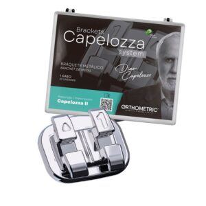 Kit Bráquete Metálico Capelozza II 0,022" 1 Caso - Orthometric