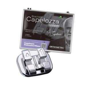 Kit Bráquete Metálico Protrusiva Minus Capelozza 0,022" 1 Caso – Orthometric