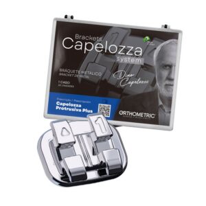 Kit Bráquete Metálico Protrusiva Plus Capelozza 0,022" 1 Caso - Orthometric