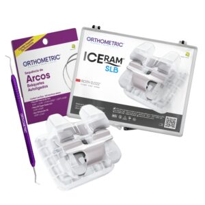 Bráquete Cerâmico Autoligado Iceram SLB Roth 022 Kit - Orthometric