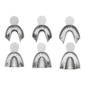 Kit Moldeira Inox Adulto Perfurada - Tecnodent