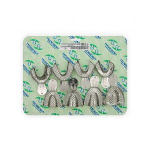 Kit Moldeira Total Inox Perfurada Adulto - Tecnodent