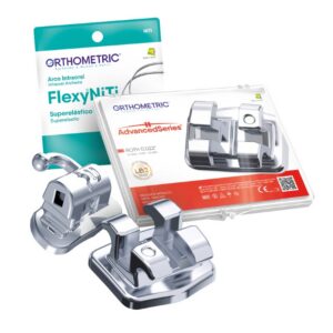 Kit Promocional Bráquete Metálico Advanced Roth 022 1 Caso + Arcos + Tubos - Orthometric