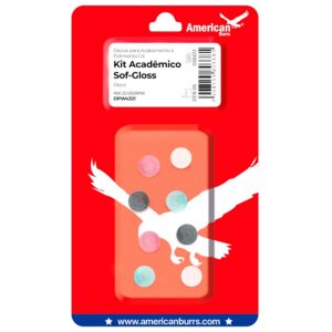 Disco de Lixa Sof-Gloss Kit Acadêmico Sortido - American Burrs
