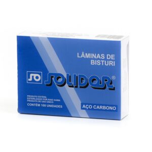Lâmina de Bisturi Aço Carbono Nº15C - Solidor
