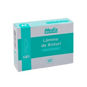 Lâmina de Bisturi Aço Carbono Nº 20 - Medix