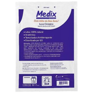 Luva Cirúrgica Estéril Látex com Pó 6,5 - Medix