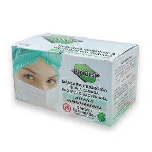 Mascara com Elástico Branco C/50 - Protdesc