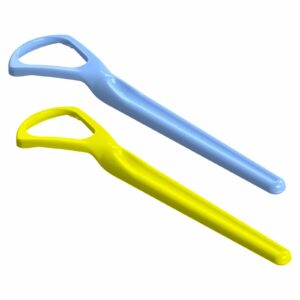 Raspador De Língua Azul/amarelo 78.02.002 - Morelli