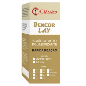 Resina Acrílica Dencor Lay em Pó 25g Vermelho - Clássico