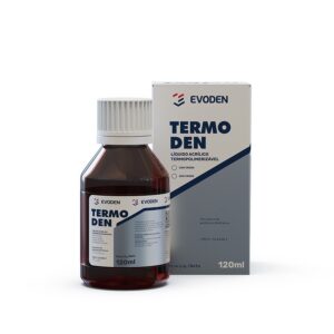 Resina Acrílica TermoPólimerizável Híbrida Termoden Líquido C/Cross 120ml - Evoden
