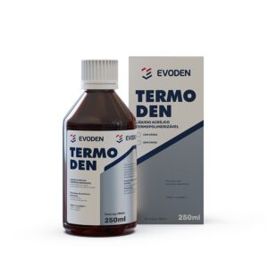 Resina Acrílica TermoPólimerizável Híbrida Termoden Líquido C/Cross 250ml - Evoden