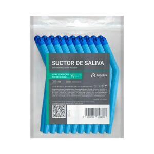 Sugador Odontologico Descartável 20 un Flex Suctor 5708 - Angelus