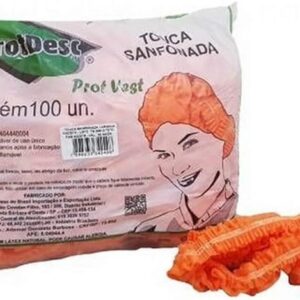Touca Sanfonada Laranja C/100 - Protdesc