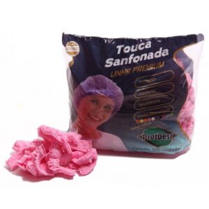 Touca Sanfonada Rosa Bebê C/100 - Protdesc